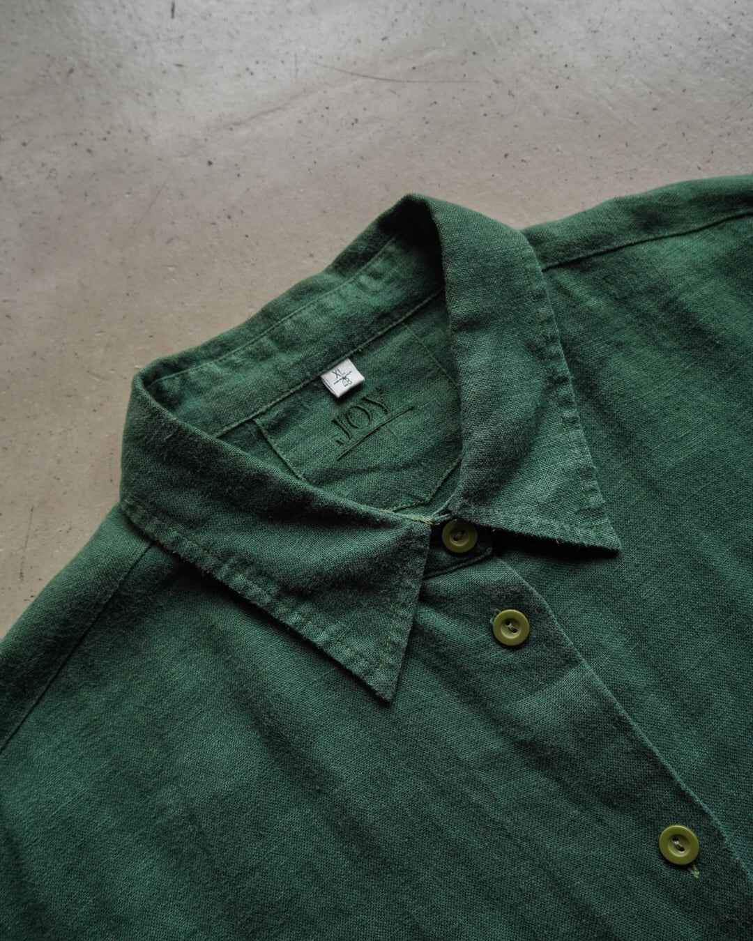 Linen L/S over shirt green color