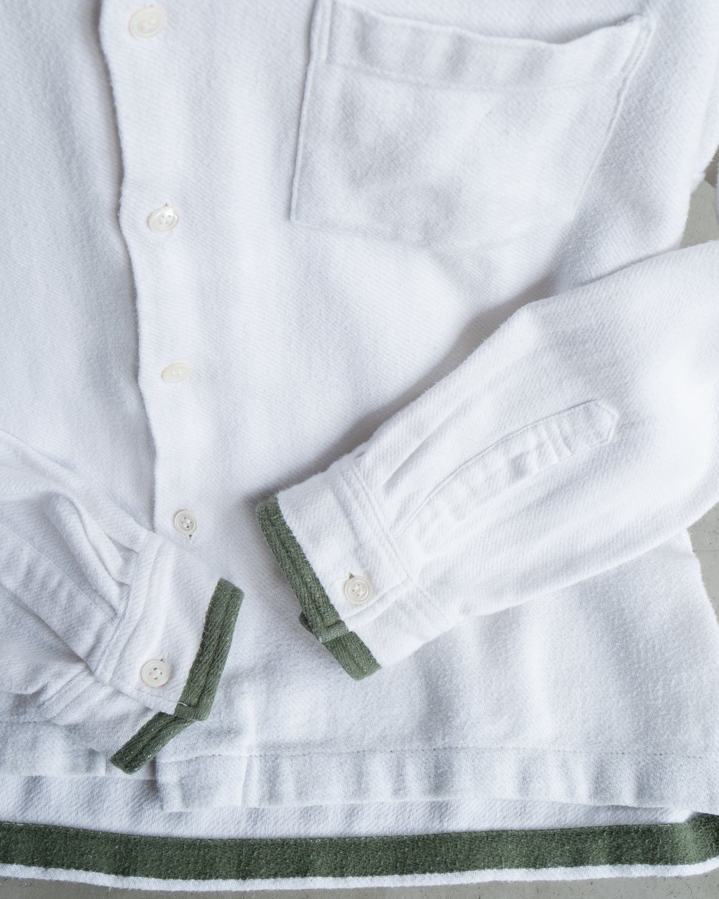 Finesse×Good Enough terry cloth open collar shirts