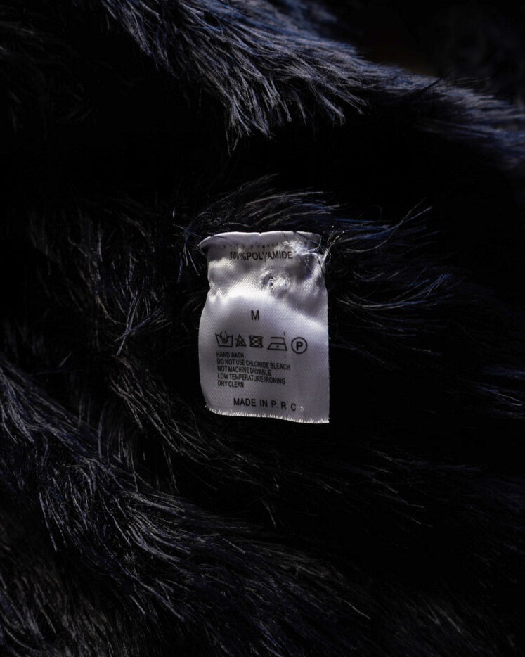 " ladies " black shaggy knit