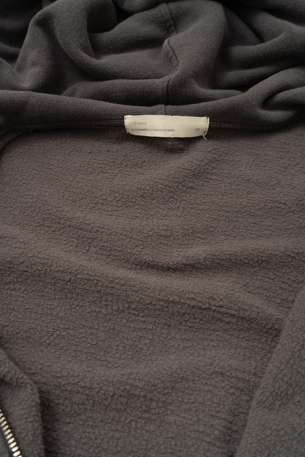 short length sweat foodie zip up