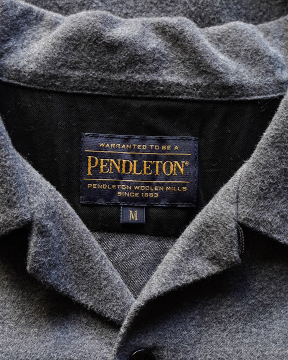 PENDLETON cotton open collar design shirt