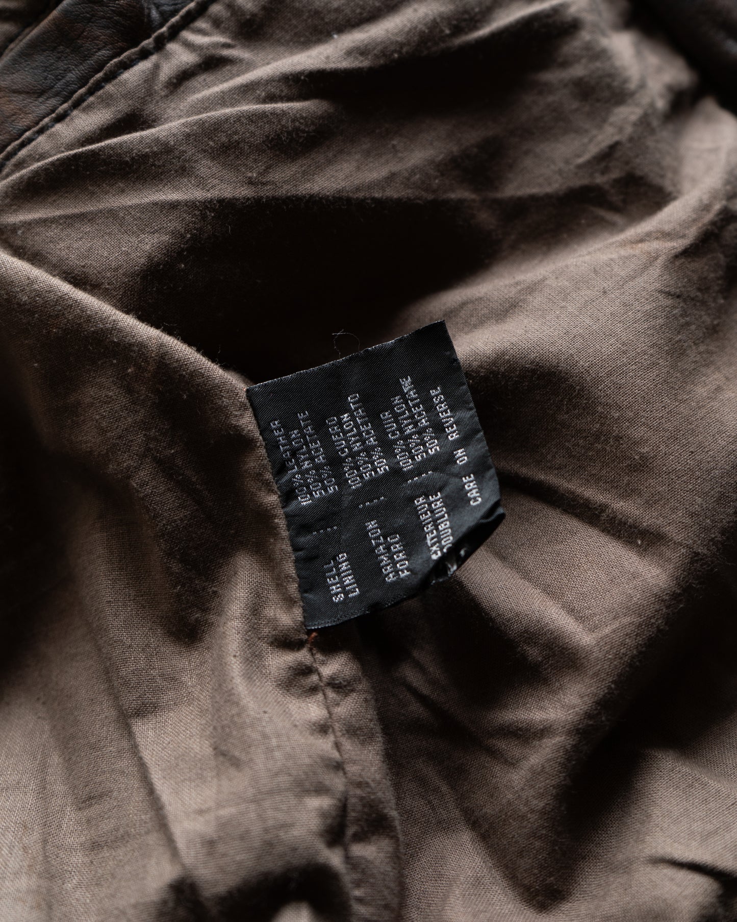 ALVIN YORK single leather jacket made in france