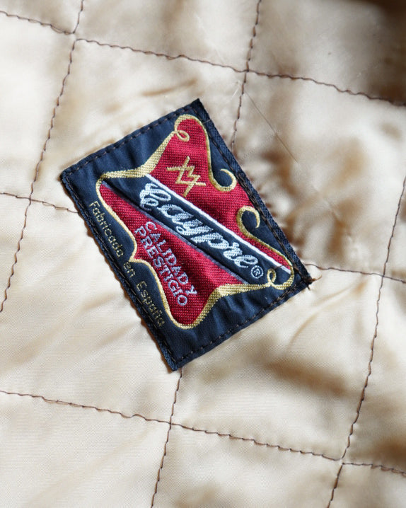 70s Euro corduroy rib collar work jacket