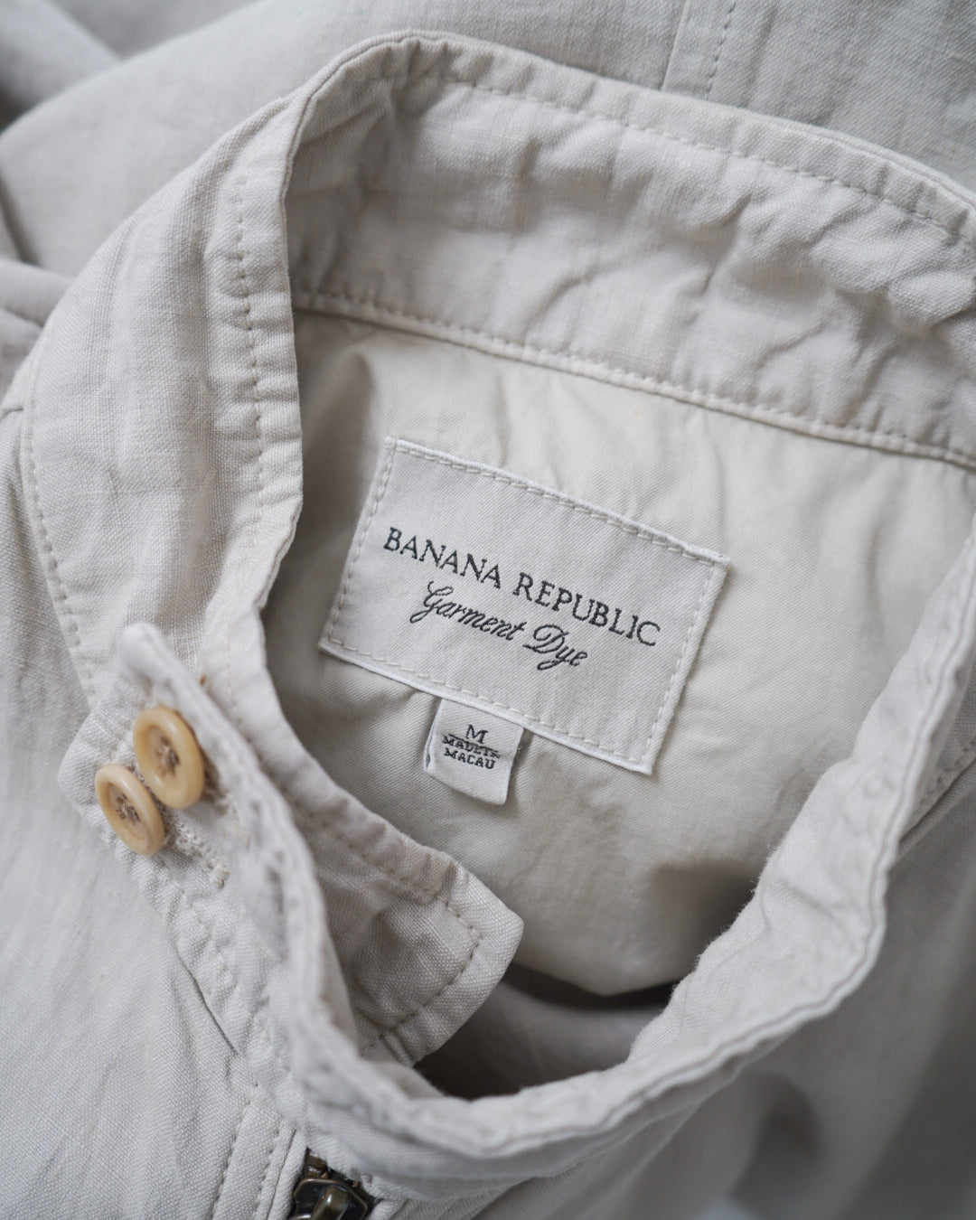 Banana Republic garment dye linen riders jacket