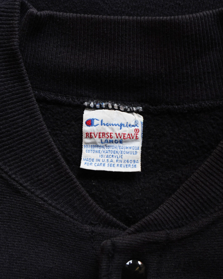 90s champion reverse weave snap design sweat cardigan