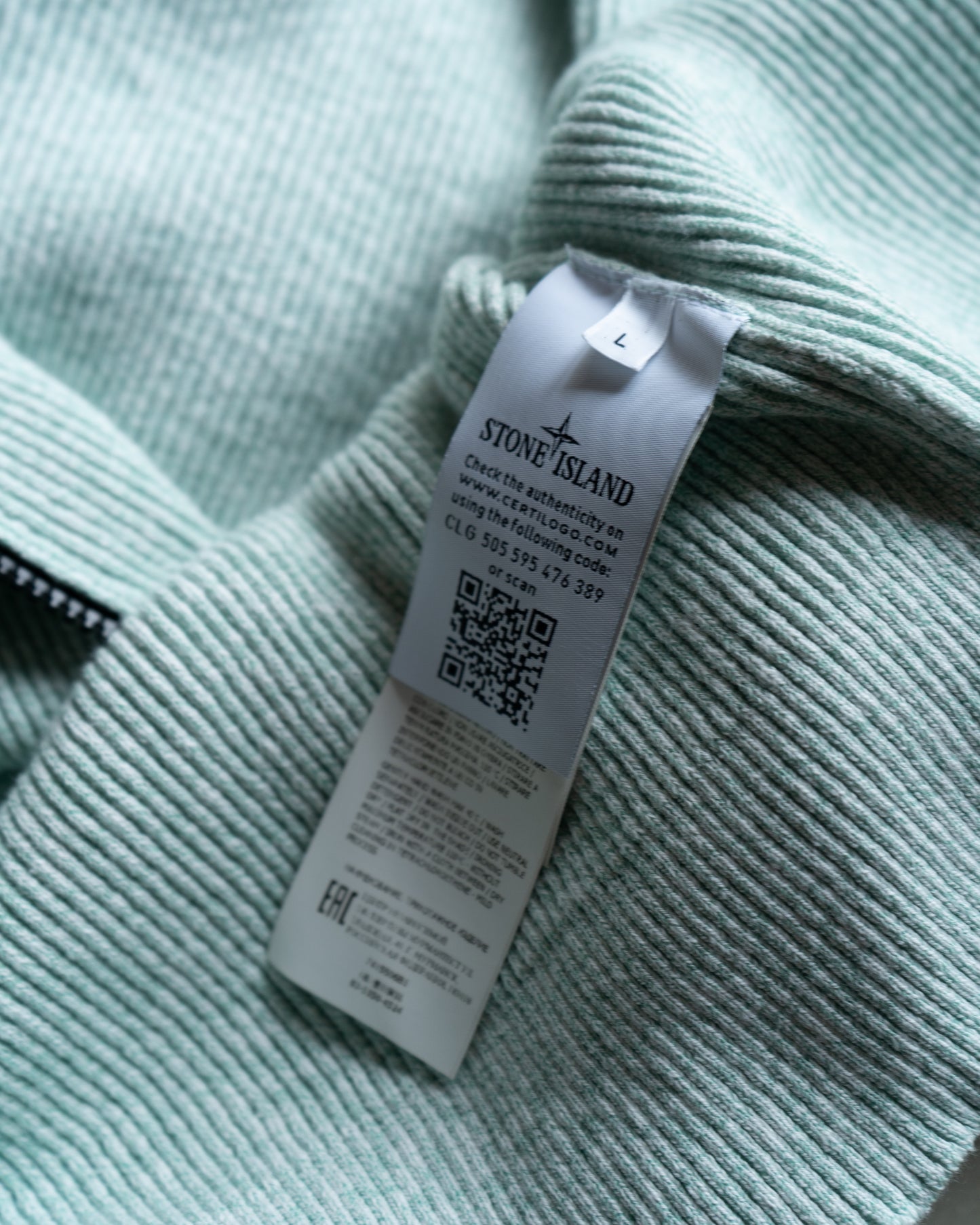 stone island full zip up knit foodie jacket