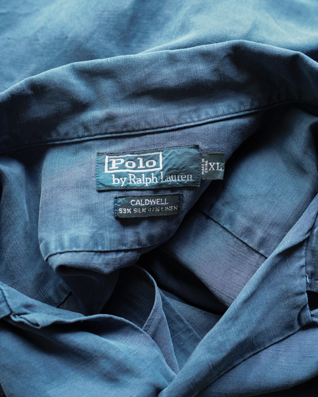 Ralph Lauren "CALDWELL" open collar shirt