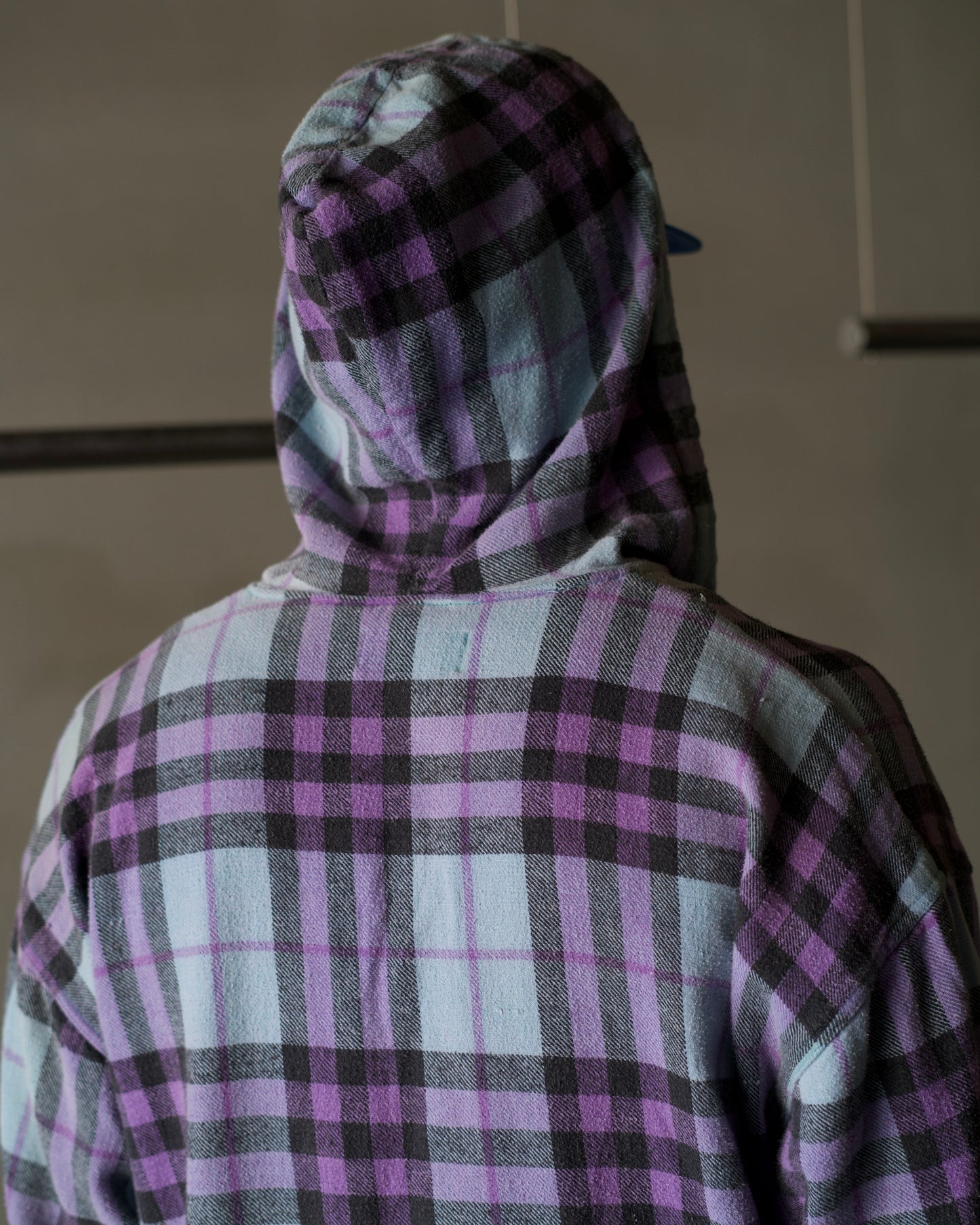 90s Cotton Check Mexican Parka