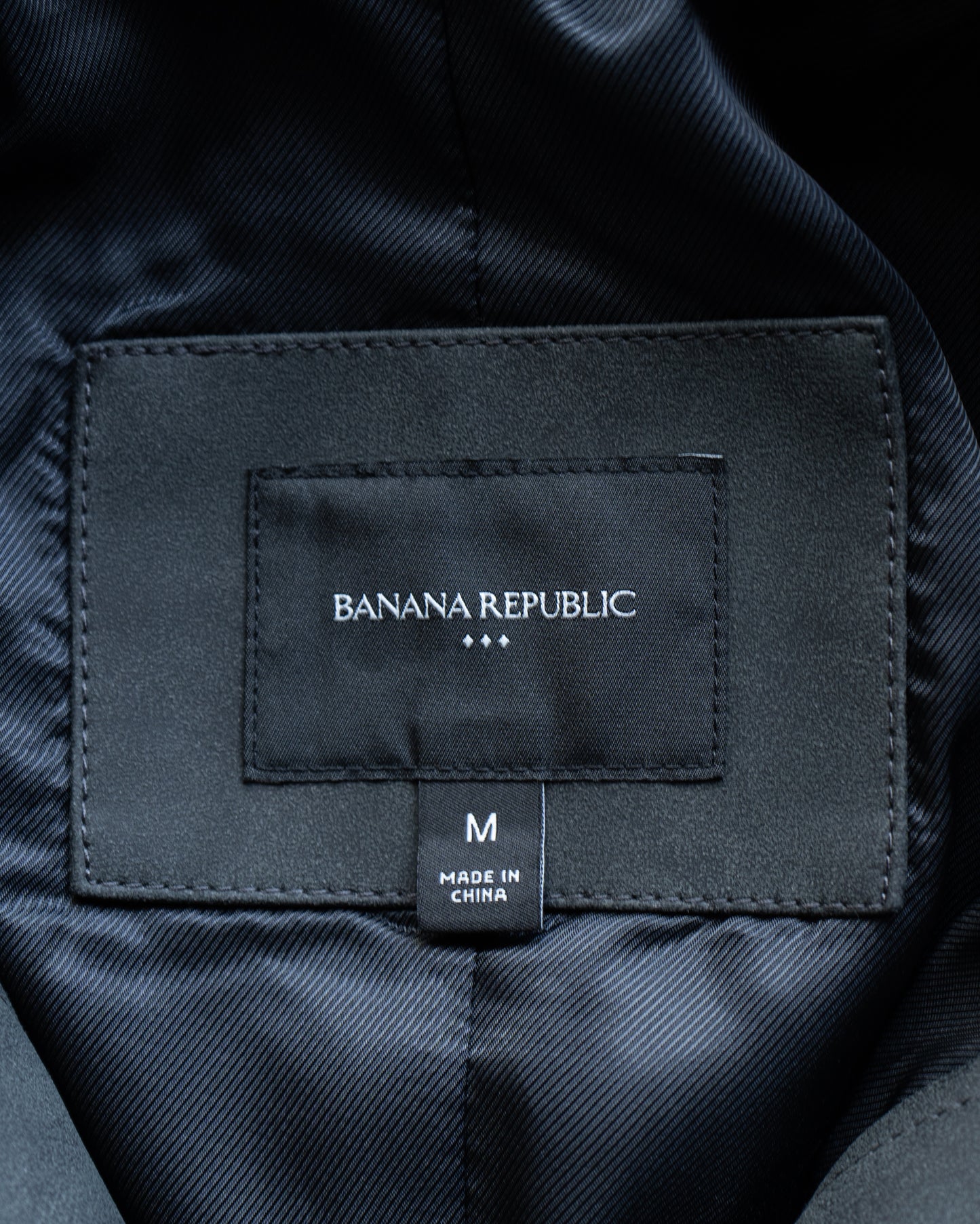 BANANA REPUBLIC fake leather tracker jacket