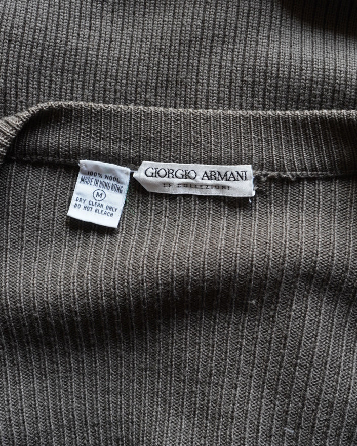 GIORGIO ARMANI wool knit cardigan