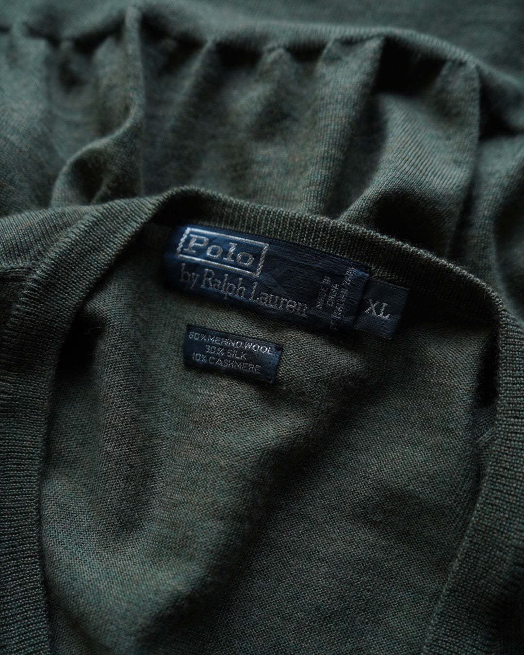 Ralph Lauren wool silk v-neck knit