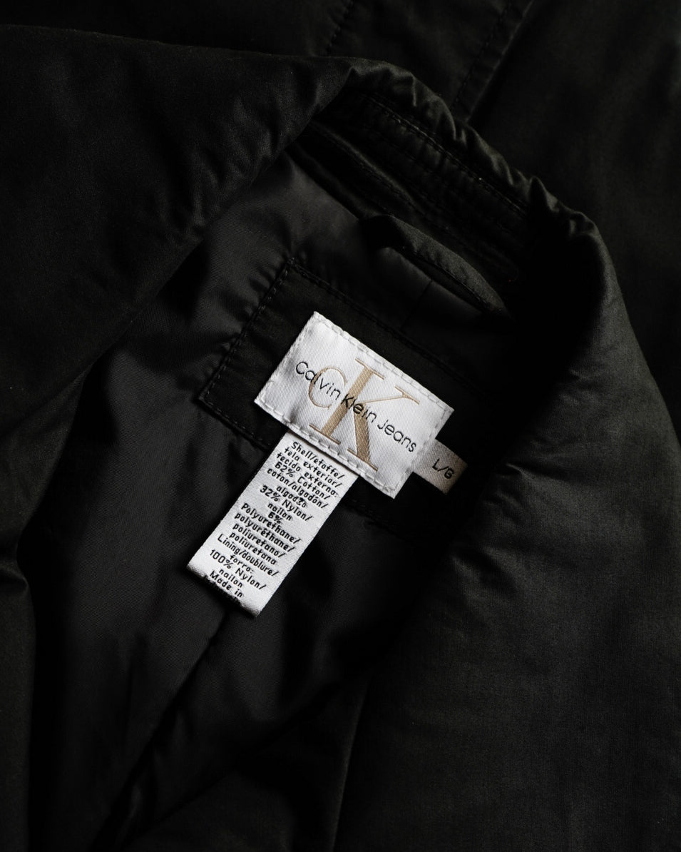 Calvin Klein cotton nylon double-breasted jacket