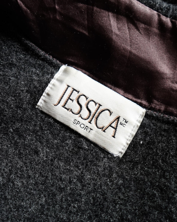 80s JESSICA SPORT zip-up fleece jacket