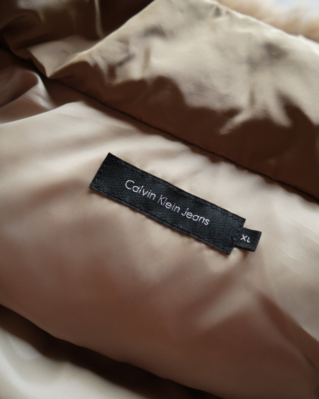 Calvin Klein Faux Fur Trim Down Parka
