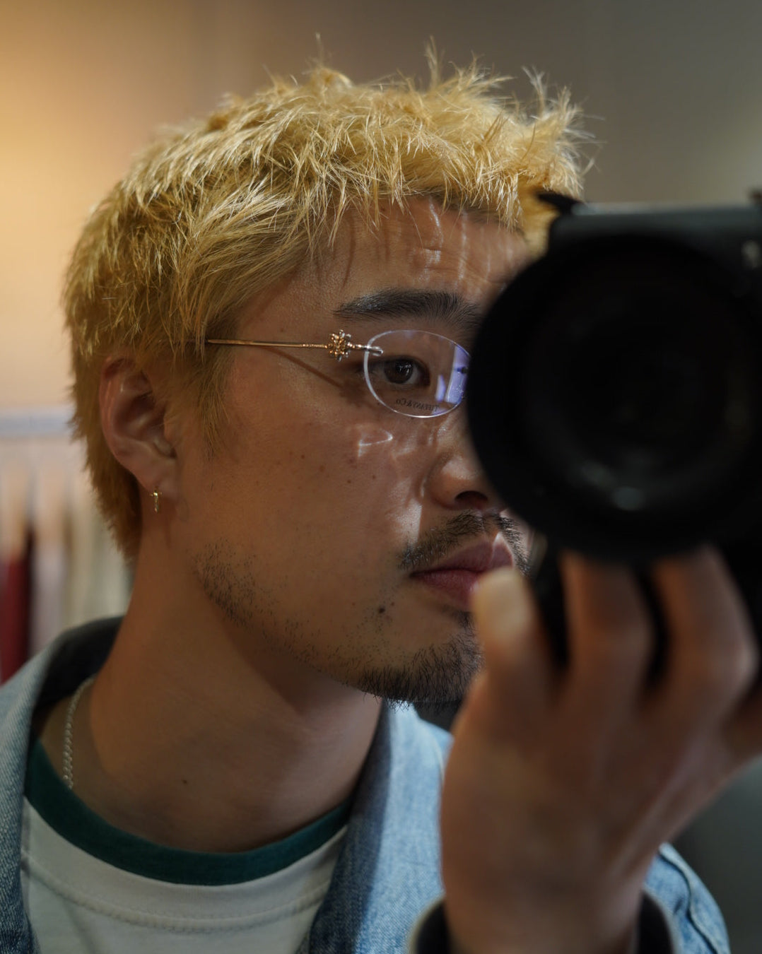 90's Tiffany & Co. rimless eyewear"purple"