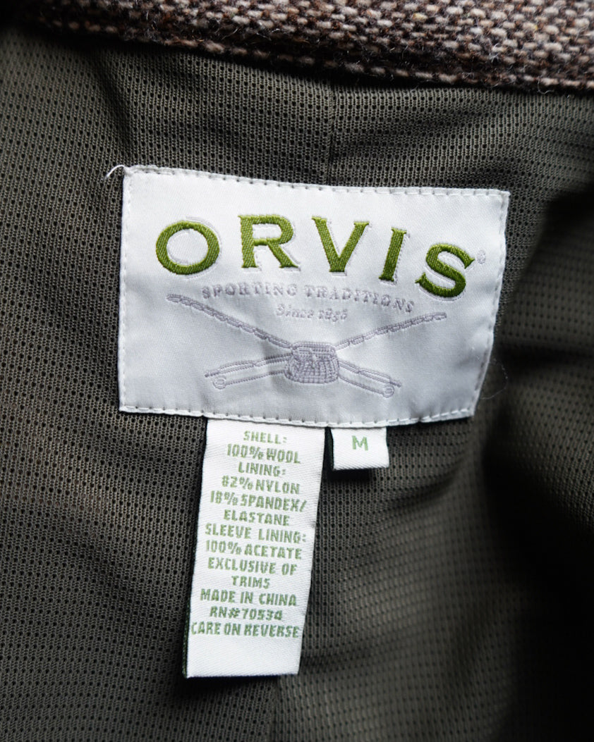90s orvis tweed elbow patch design hunting jacket