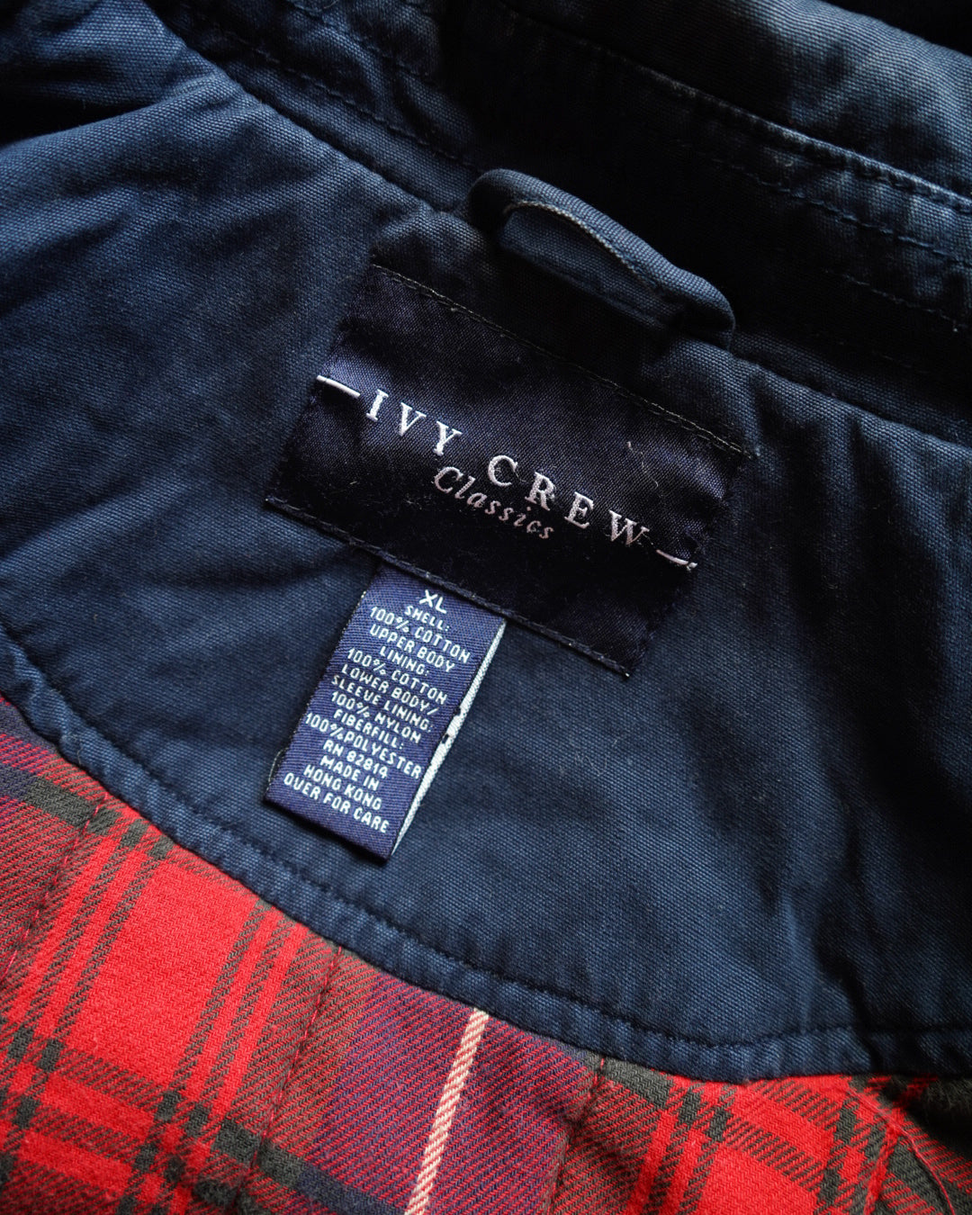 IVY CREW check liner harrington Jacket