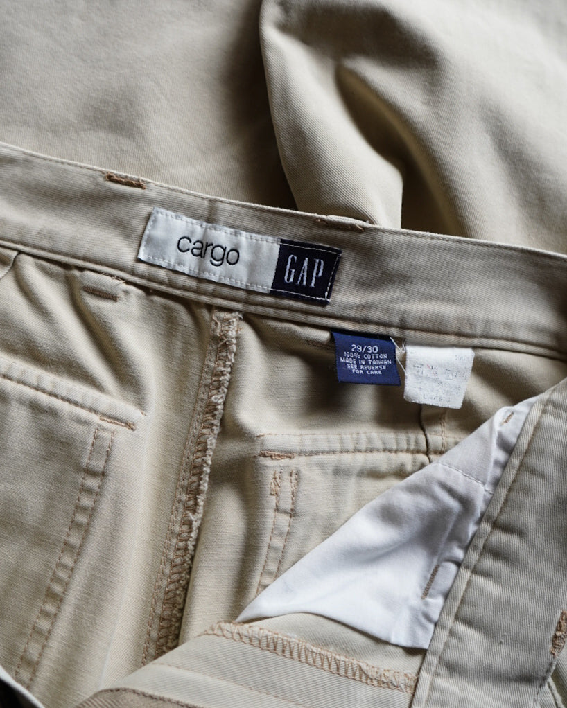 90〜00s old GAP cotton cargo pocket design pants