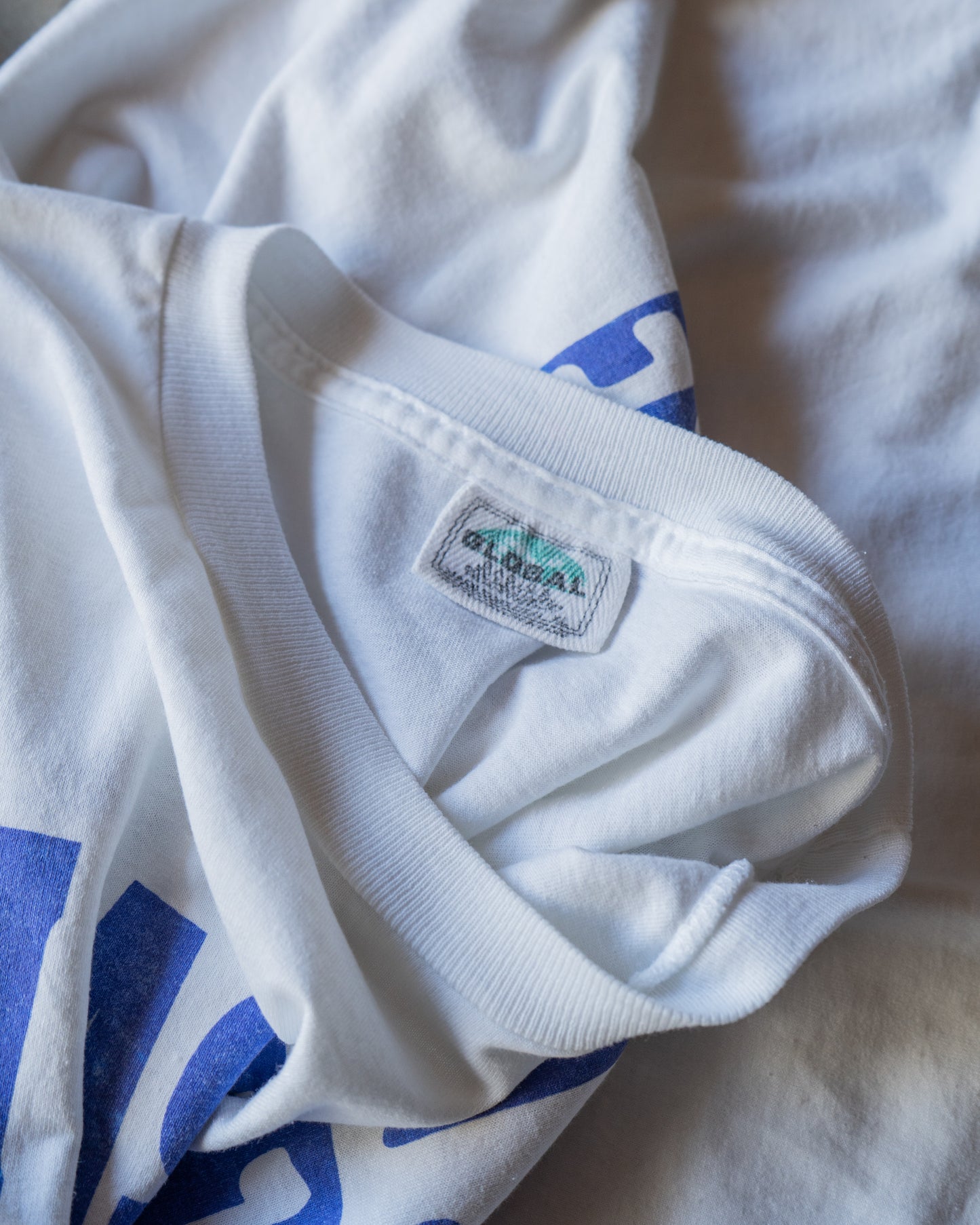 00's lettered print message tee