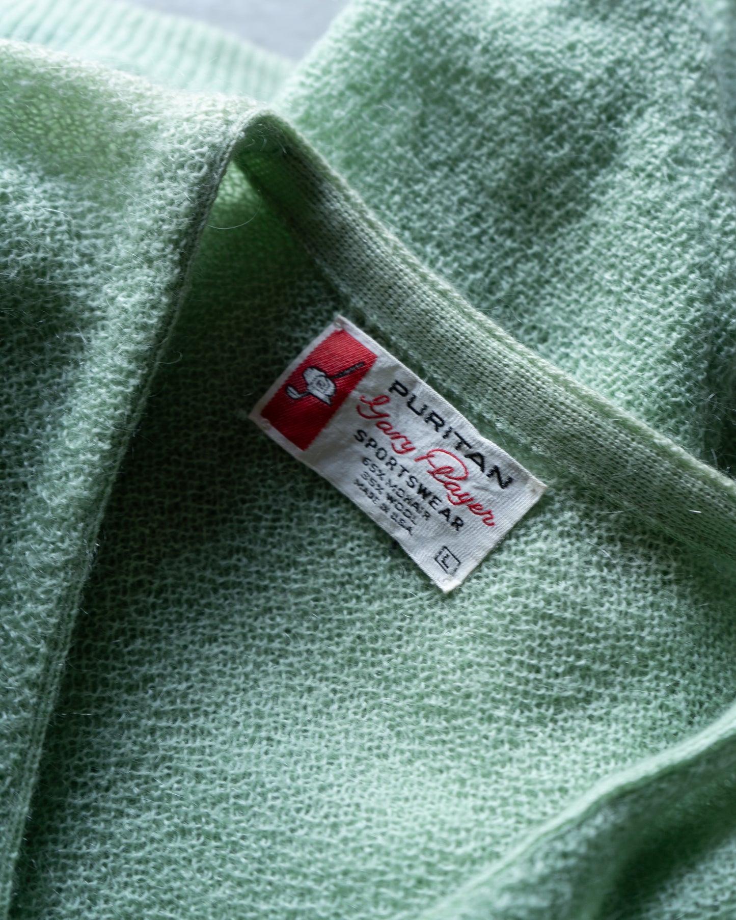 60's Puritan mohair wool v neck knit