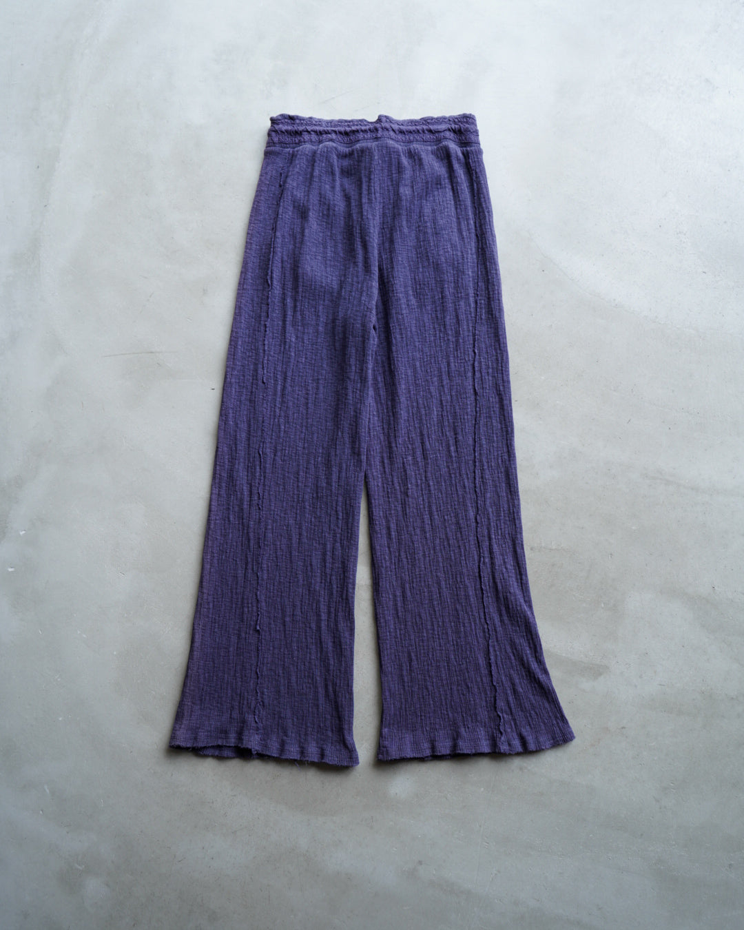 cotton wide flare easy pants for ladies