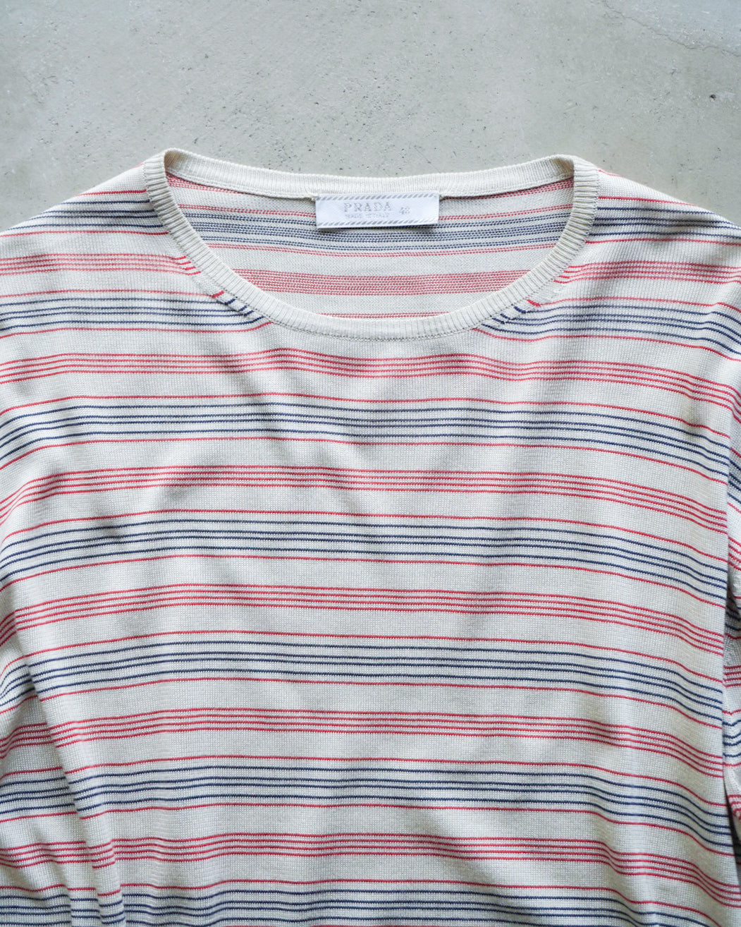 PRADA silk border knit