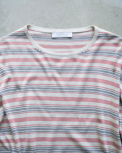 PRADA silk border knit