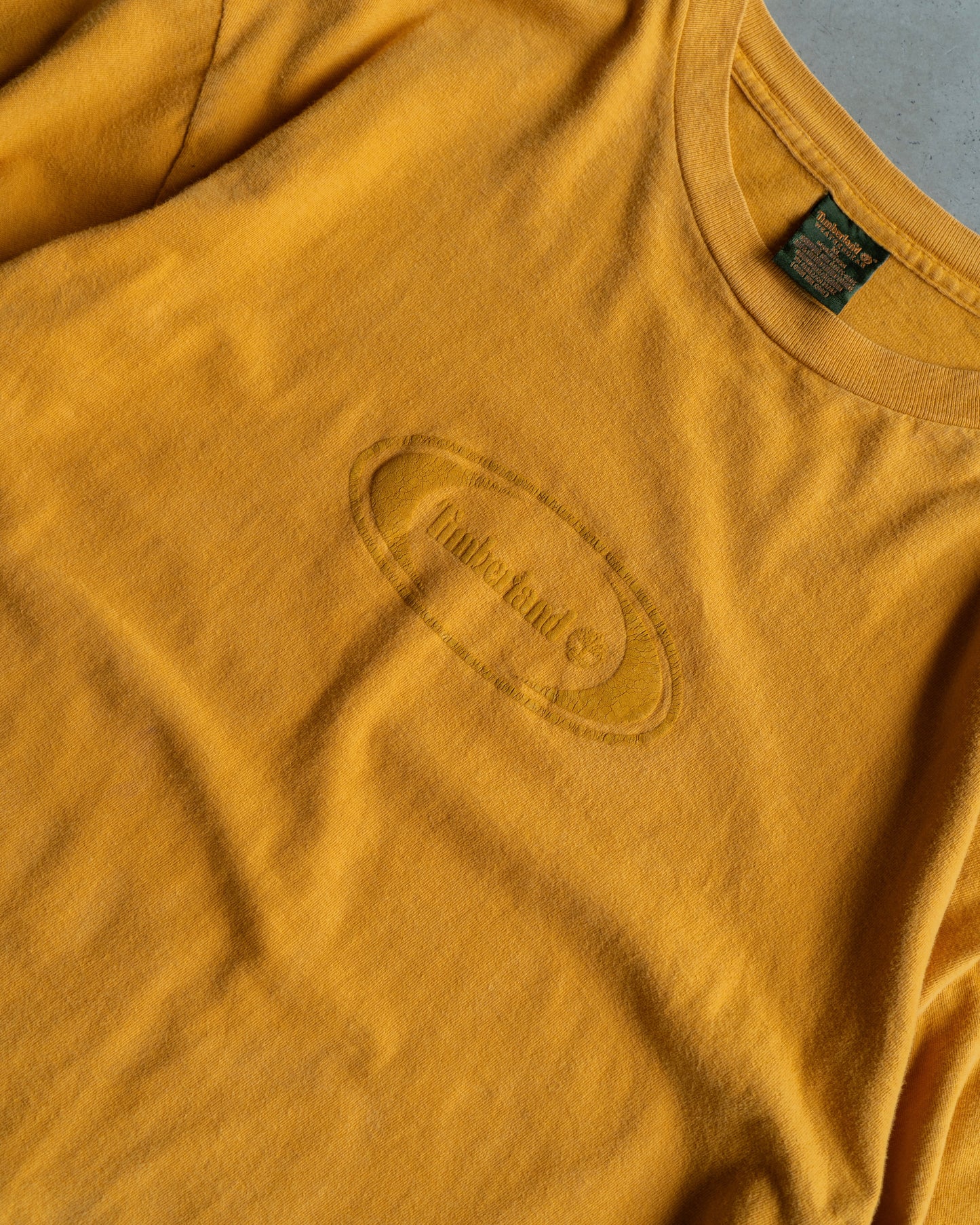 90's Timberland logo design print long sleeve tee