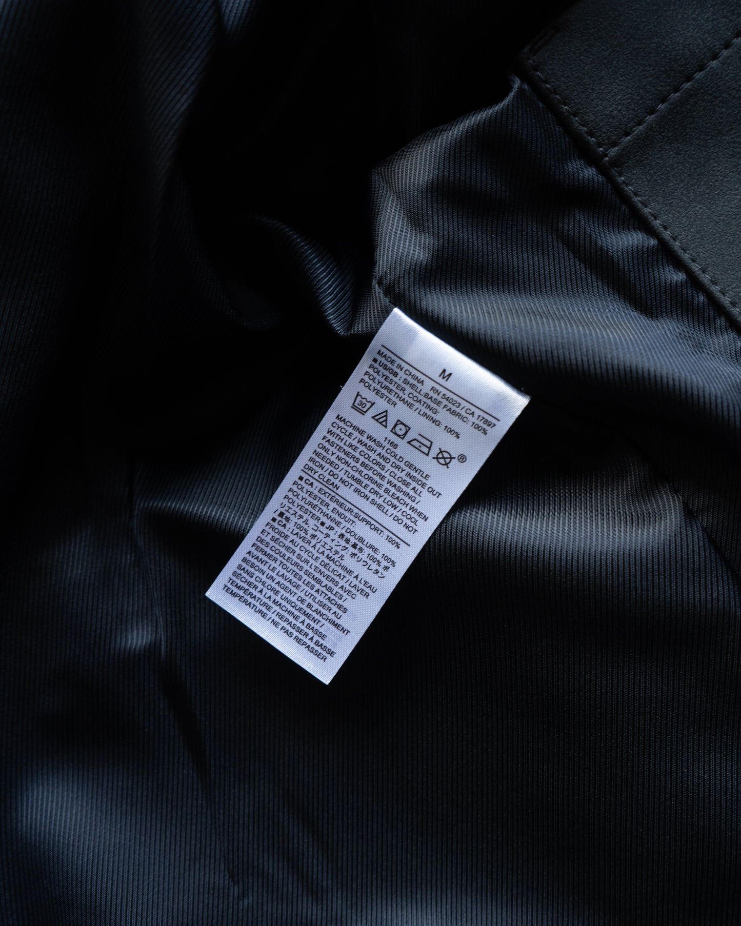 BANANA REPUBLIC fake leather tracker jacket