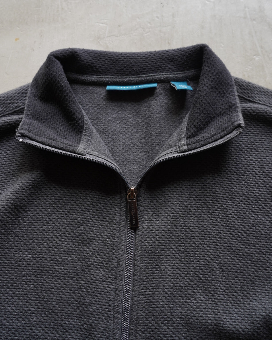 90s Perry Ellis thermal zip-up jacket