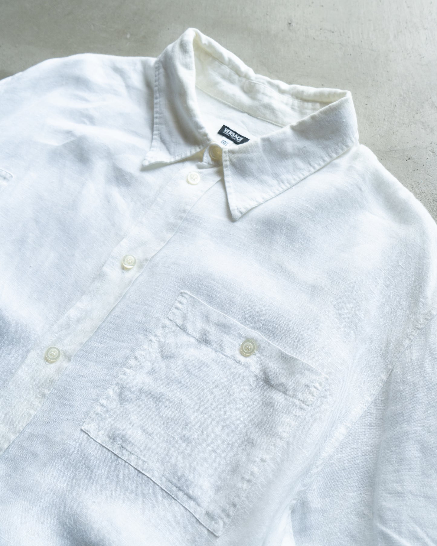 versace linen short sleeve shirts