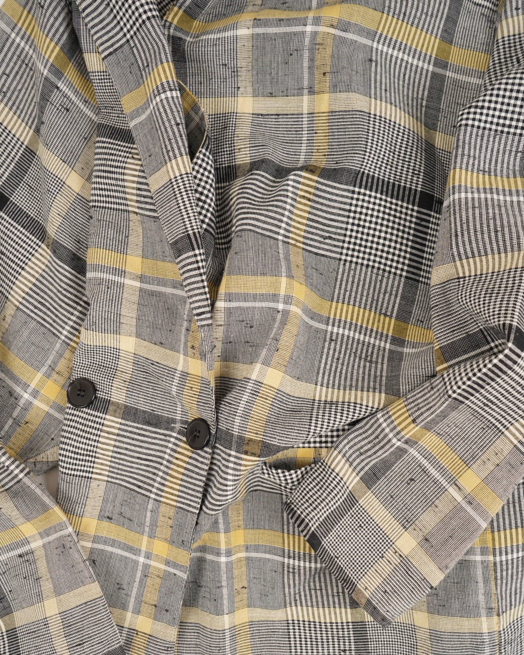 POLYESTER / VISCOSE check tailored jacket