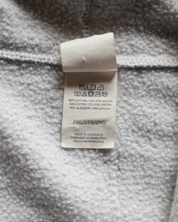 Hanes EcoSmart gray pullover zip-up foodie