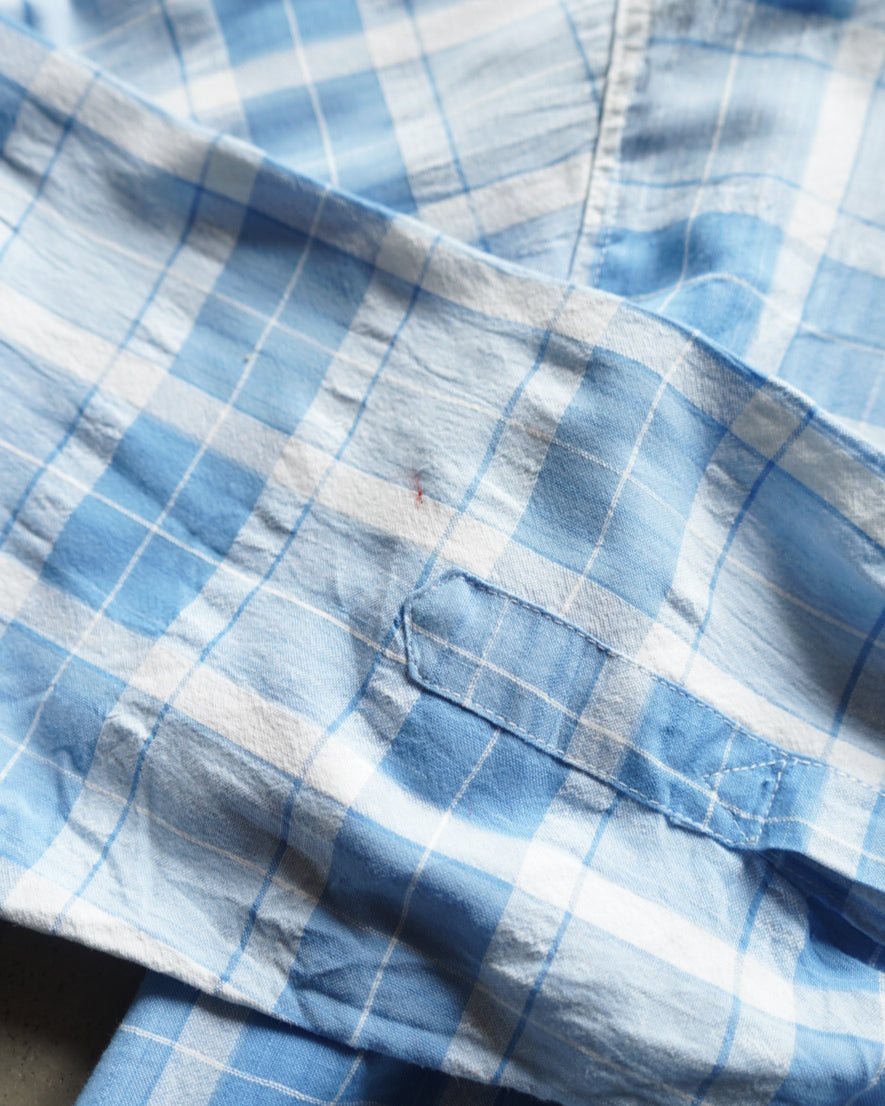 UOMO MODA check design shirt