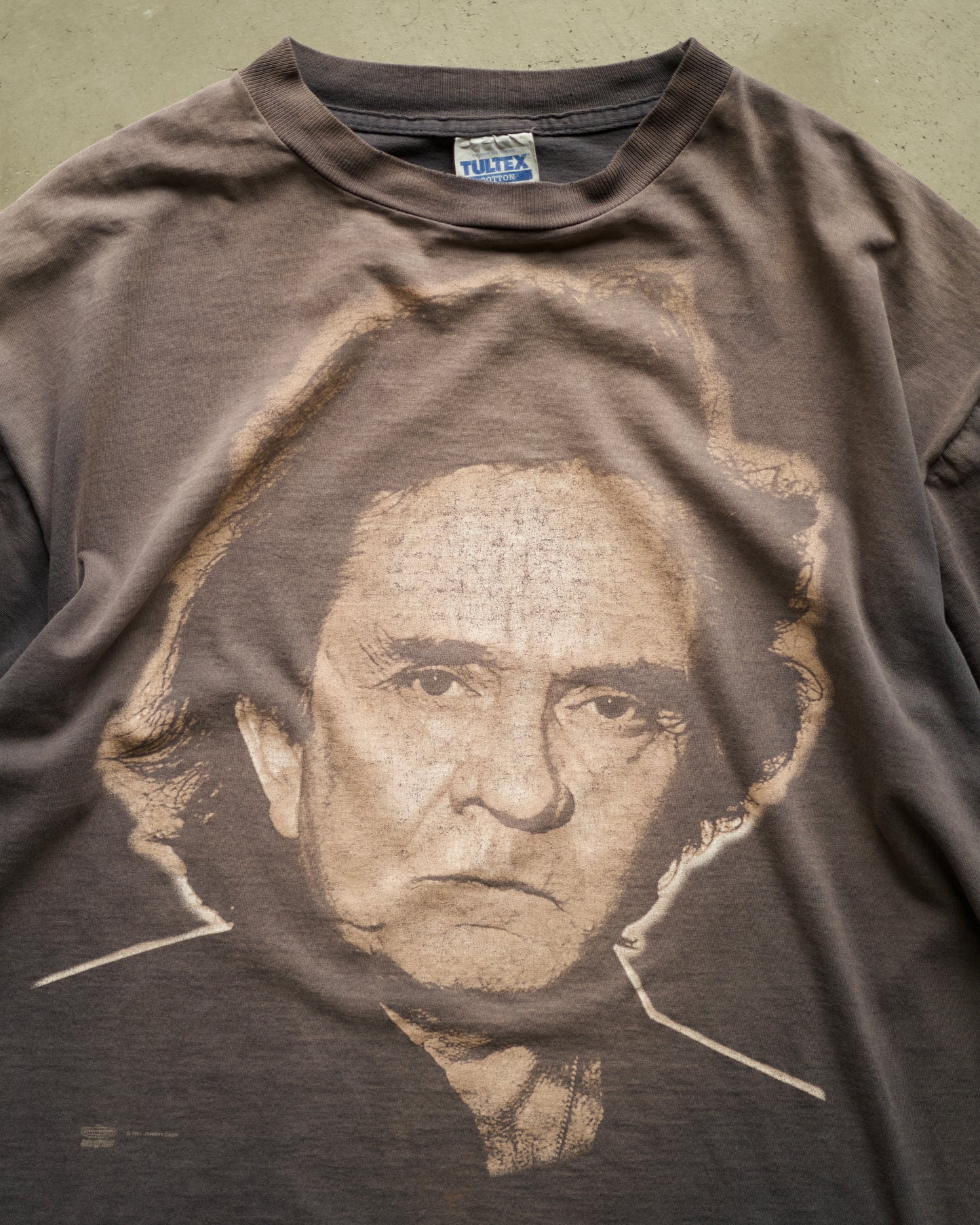 90’s Johnny Cash Faded Design Tee