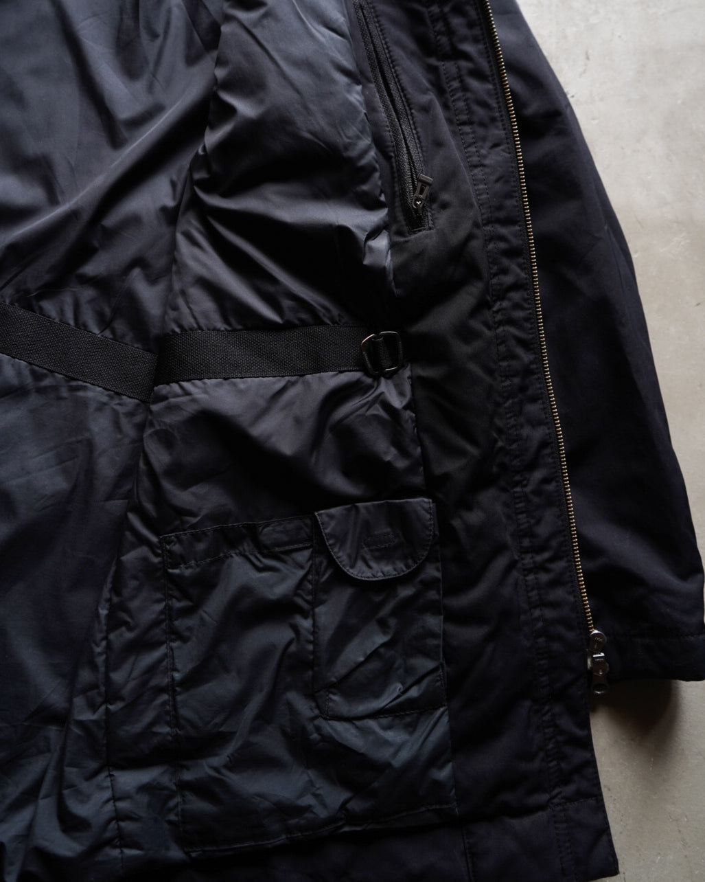 HUGO BOSS stand neck fly front design jacket