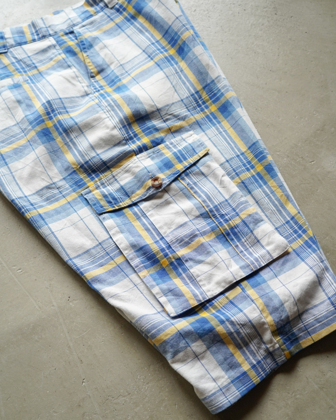 DTEK JEANS Cotton Check Shorts