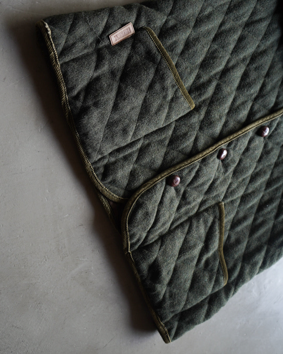 HUSKY wool switching quilting jacket