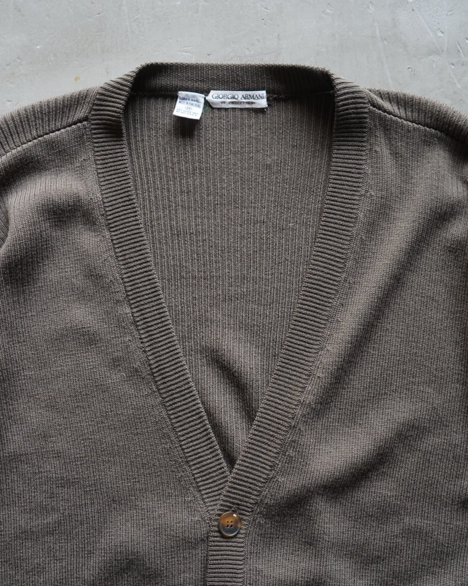 GIORGIO ARMANI wool knit cardigan