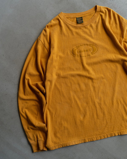 90's Timberland logo design print long sleeve tee