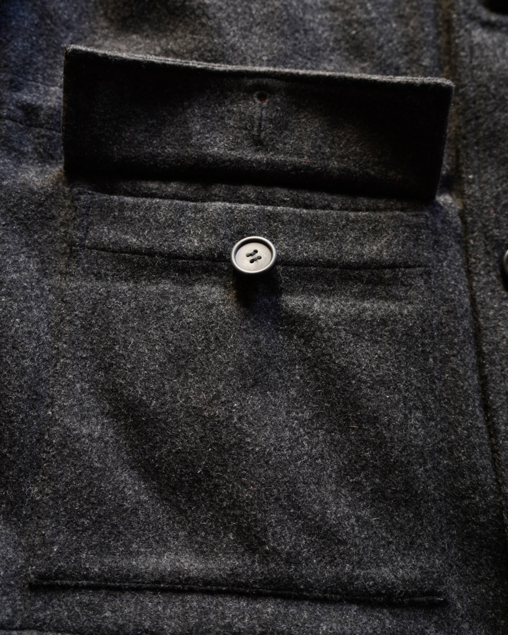 90s GRIND acrylic wool shawl collar design jacket