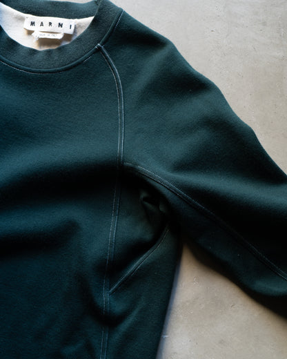 MARNI crew neck wool nylon sweat shirt