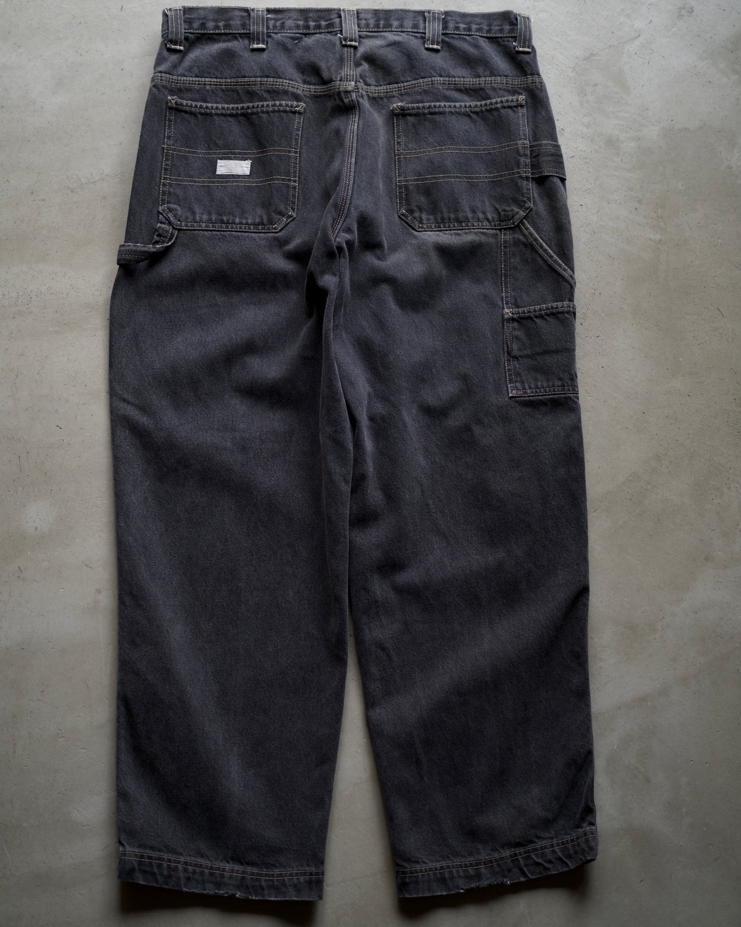 90s “MISSION BLUES”Painter Black Denim Pants