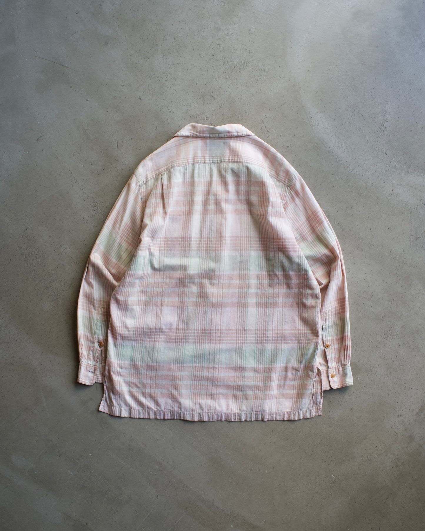 90's Ralph Lauren open collar check design shirt
