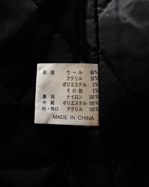 90s GRIND acrylic wool shawl collar design jacket