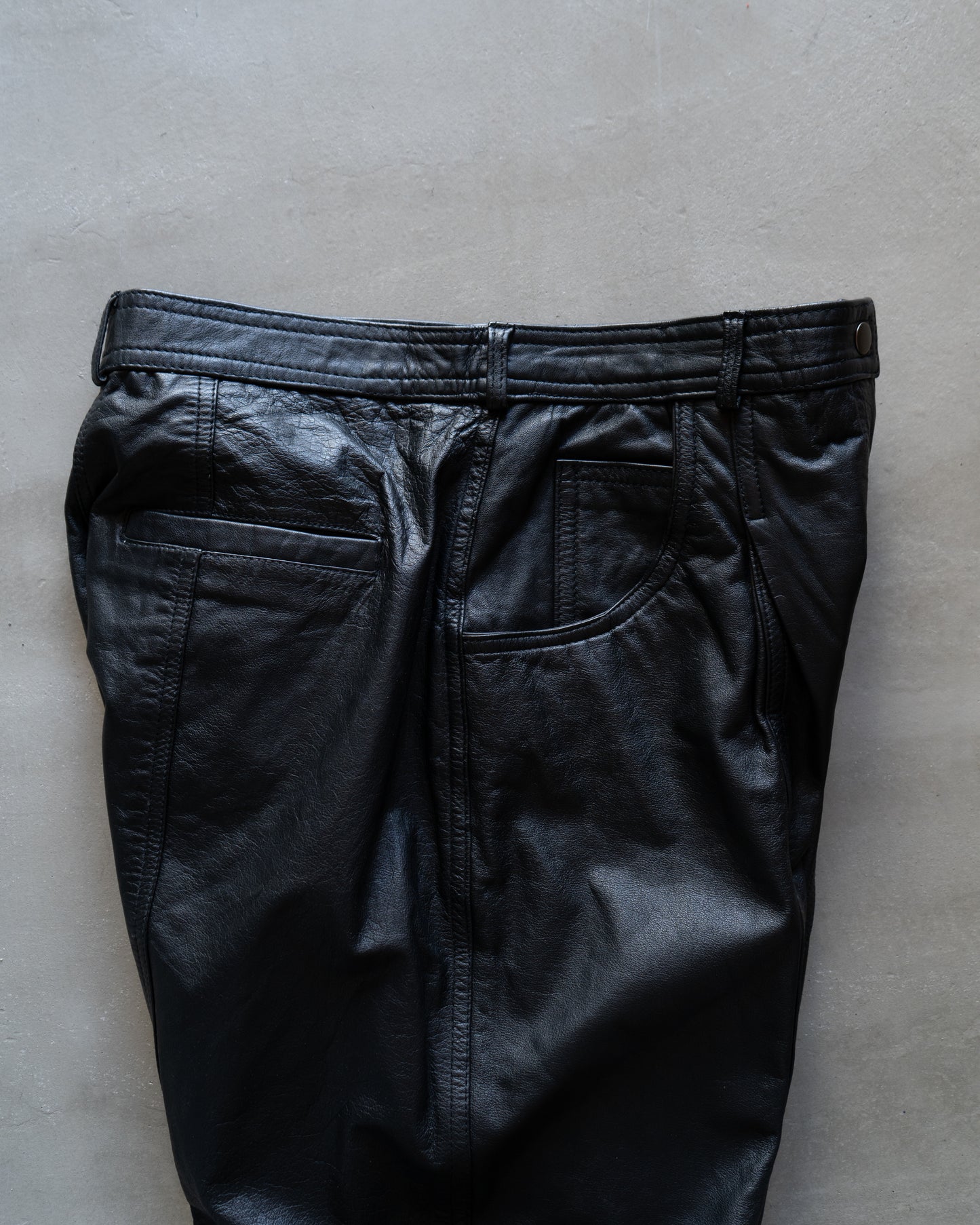 together design leather shorts