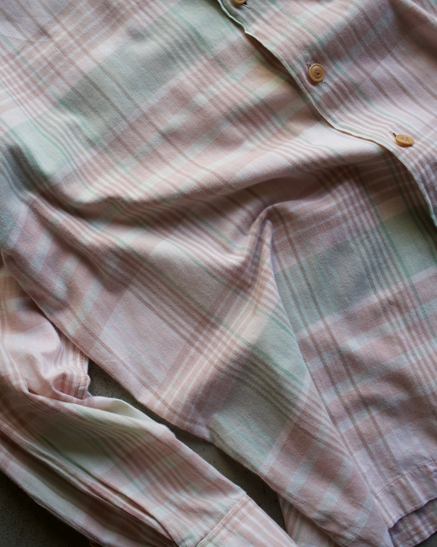 90's Ralph Lauren open collar check design shirt