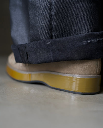 Emporio Armani Intrecciato suede leather shoes