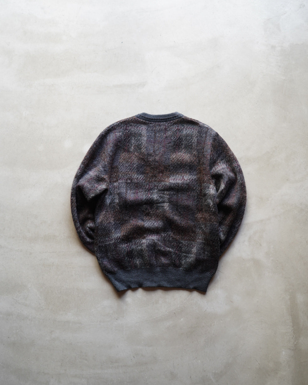 Scipione mohair touch V neck knit sweater