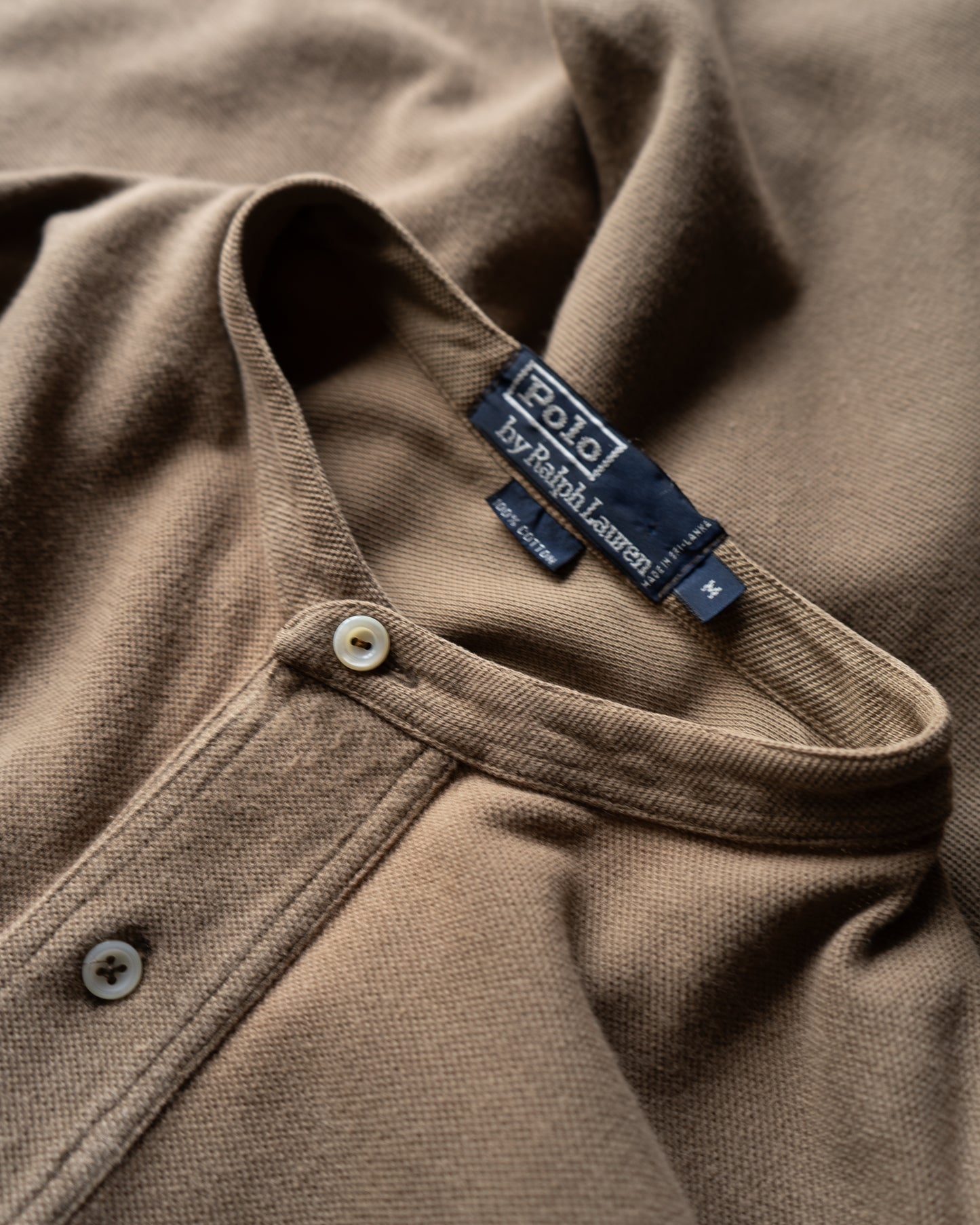 Ralph Lauren henry neck cotton long sleeve shirts